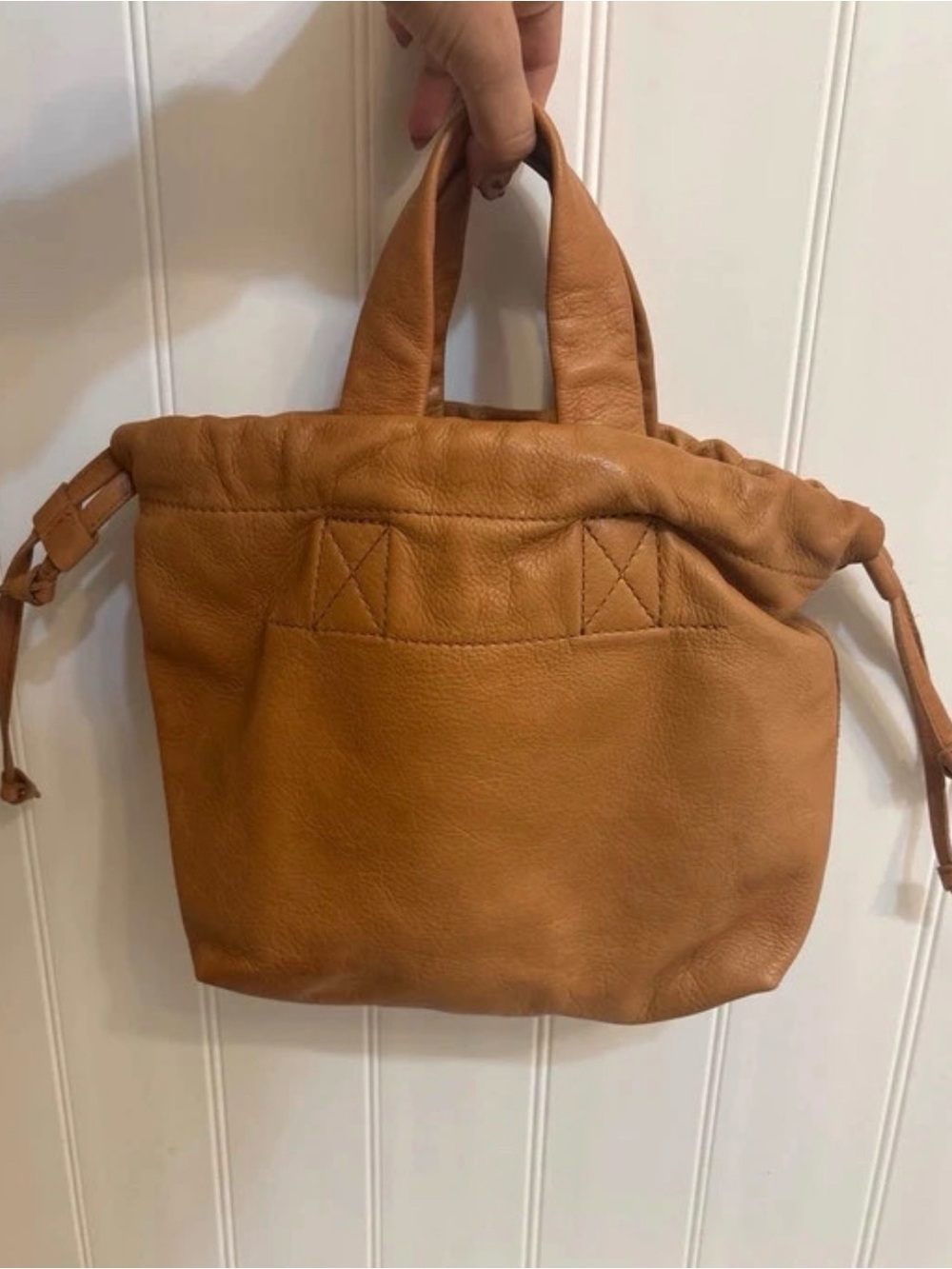 Madewell Leather Tote in Warm Tan